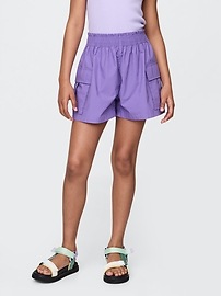 Kids Poplin Easy Cargo Shorts