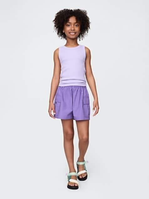 Kids Poplin Easy Cargo Shorts
