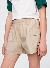 Kids Poplin Easy Cargo Shorts