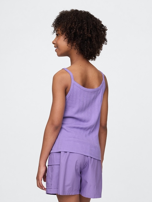 Image number 3 showing, Kids Pointelle Rib Cami