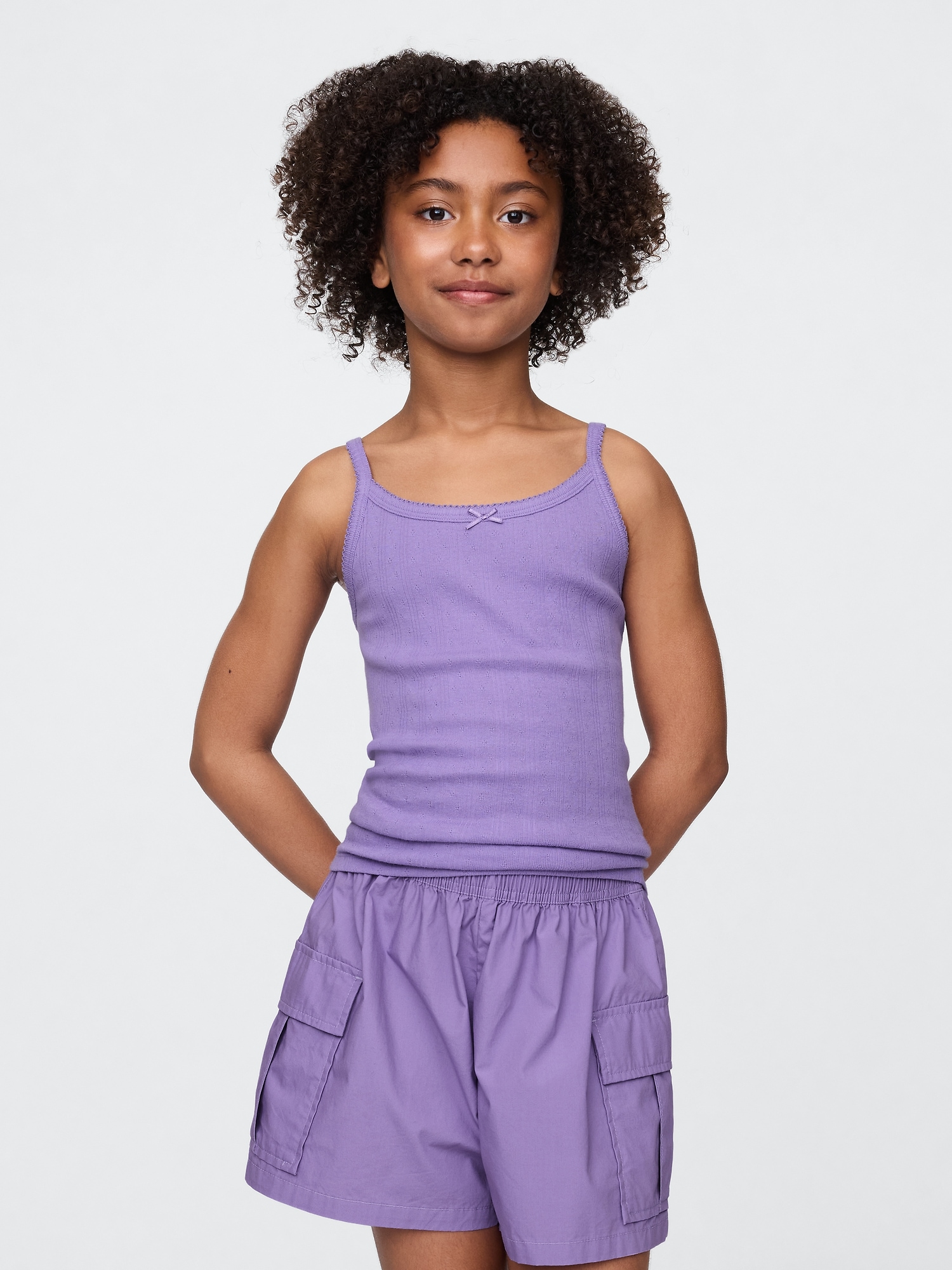 Kids Pointelle Rib Cami