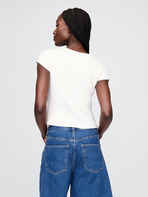 Image number 3 showing, Cropped Rib Cardigan
