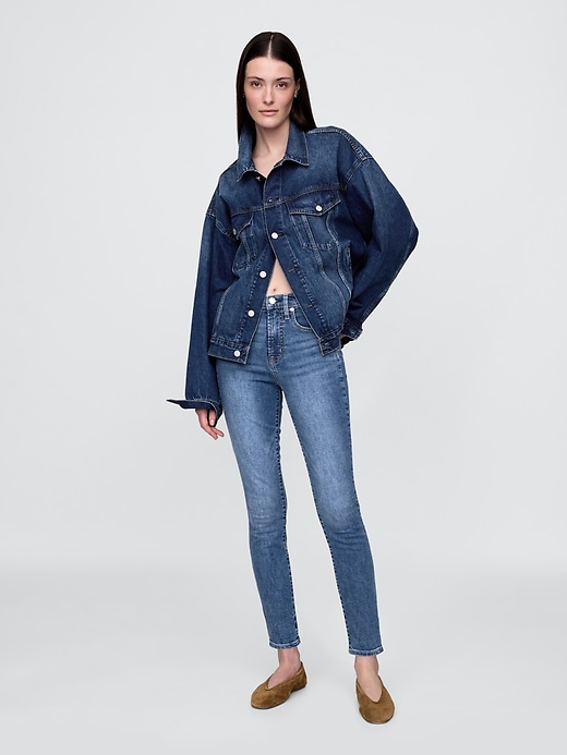Image number 1 showing, High Rise True Skinny Jeans