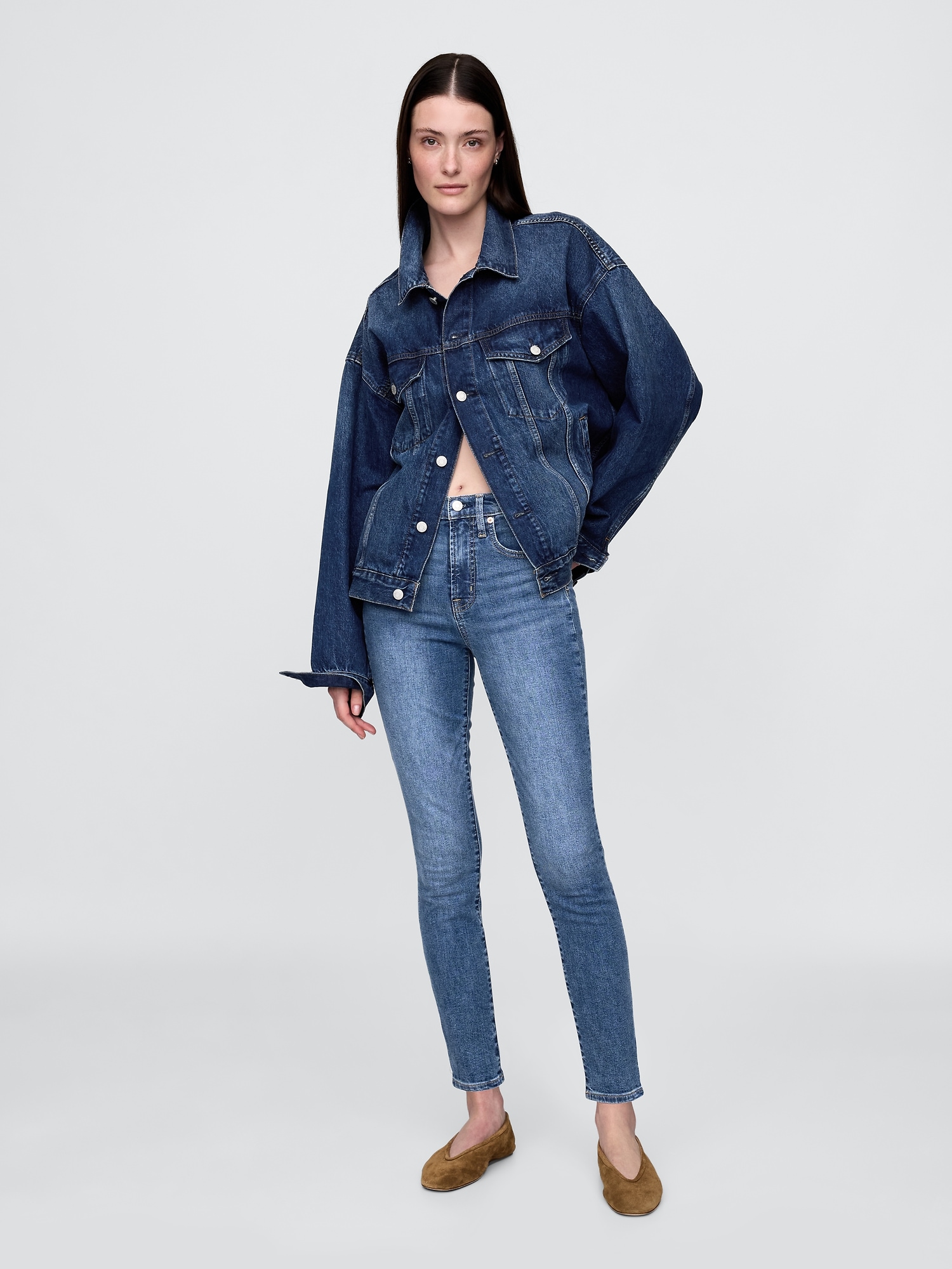 High Rise True Skinny Jeans
