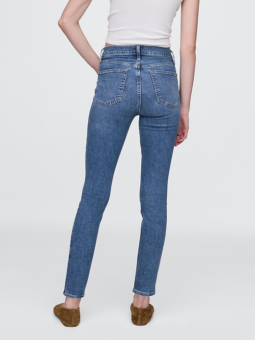 Image number 5 showing, High Rise True Skinny Jeans