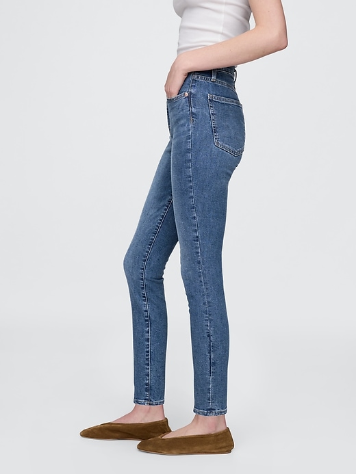 Image number 3 showing, High Rise True Skinny Jeans
