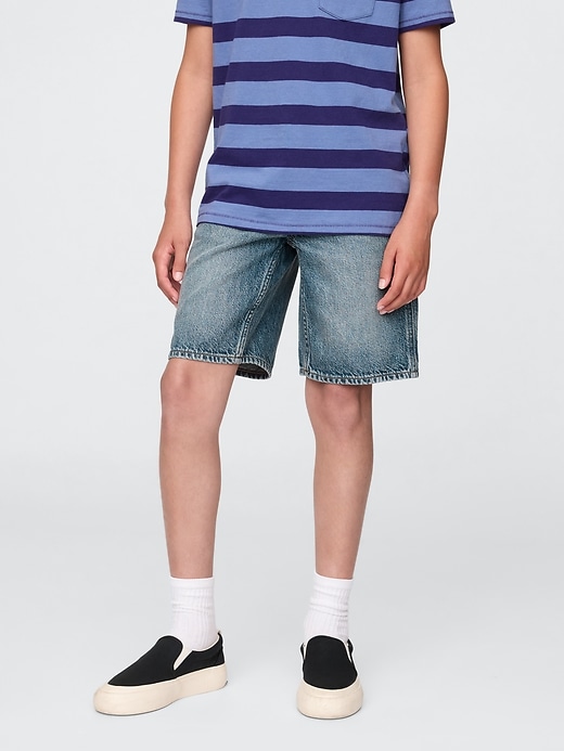 Image number 3 showing, Kids UltraSoft '90s Loose Denim Carpenter Shorts