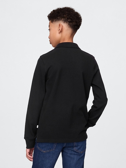 Image number 3 showing, Kids Organic Cotton Uniform Polo Shirt