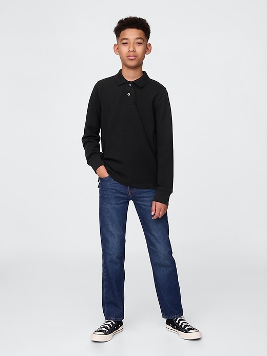 Image number 4 showing, Kids Organic Cotton Uniform Polo Shirt