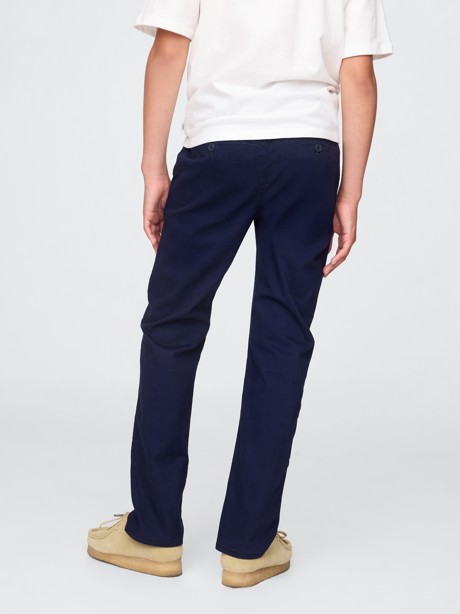 Детские брюки Gap Kids Uniform Straight-Fit Stretch Khakis — фото 3