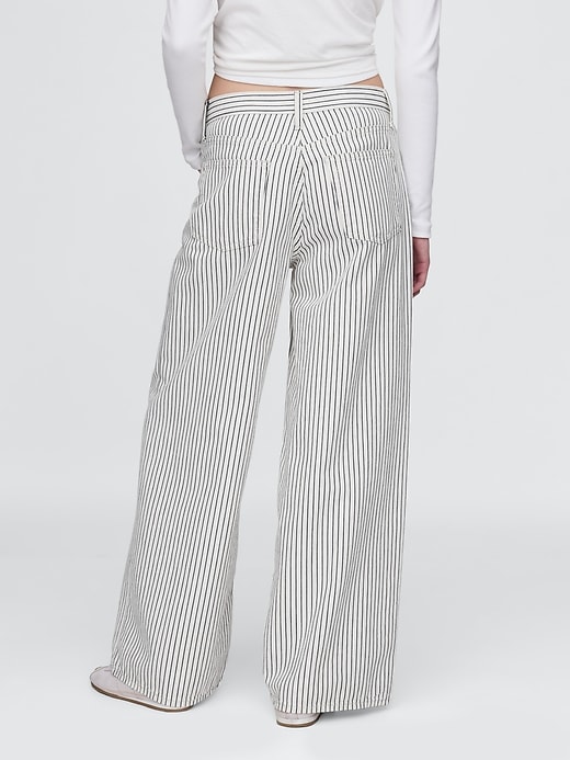 Image number 5 showing, Mid Rise Denim Stripe Baggy Jeans