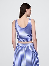 Cinched-Hem Crop Top