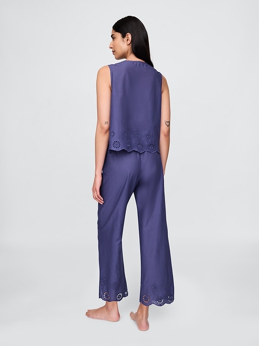 Image number 3 showing, Eyelet Hem PJ Pants