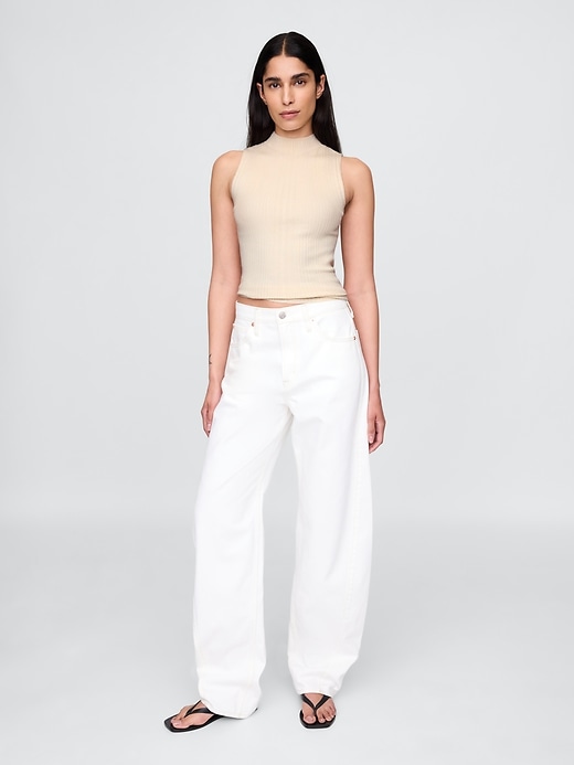 Image number 2 showing, Mockneck Rib Tank Top