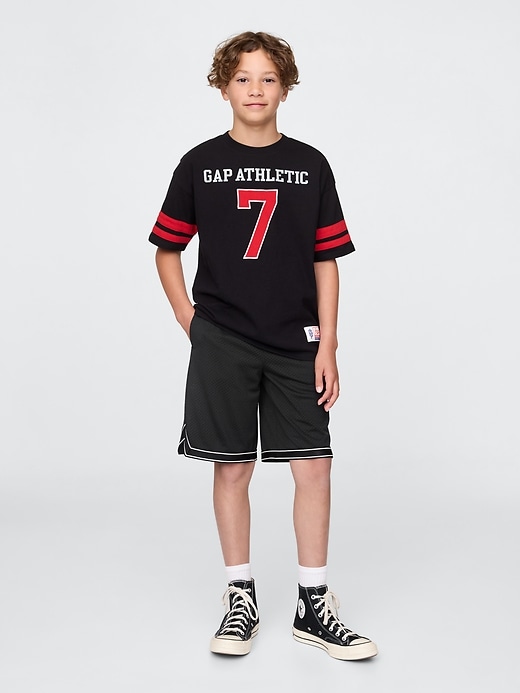 Image number 1 showing, Kids GapFit 8.5" Mesh Pull-On Shorts