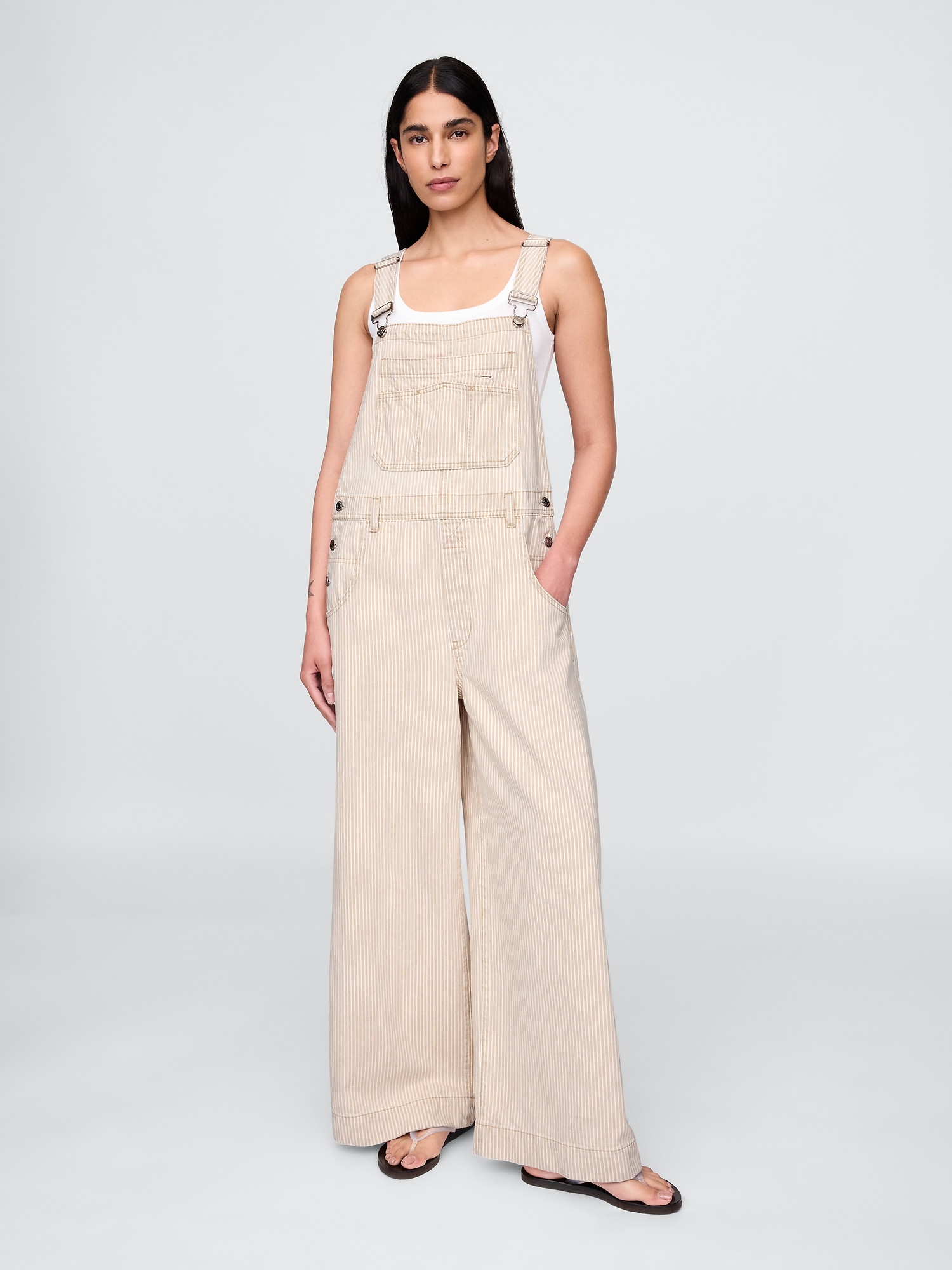 Женские комбинезоны Gap UltraSoft Denim Baggy Overalls