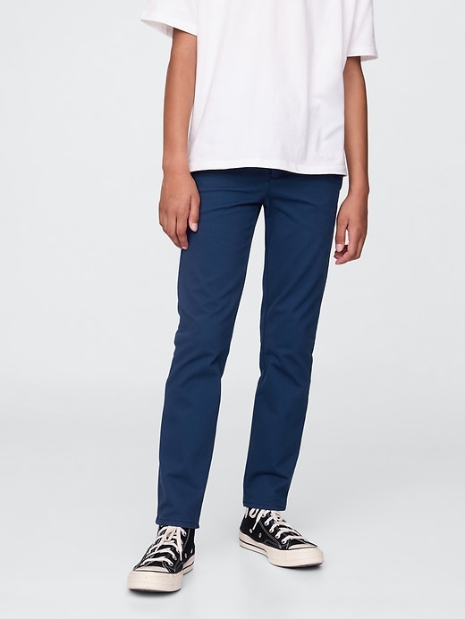 Image number 2 showing, Kids Uniform Skinny Khakis