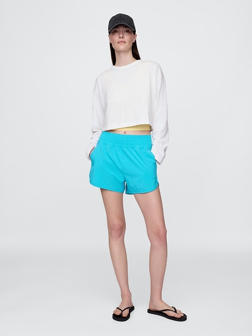 View large product image 1 of 44. GapFit High Rise Running Shorts