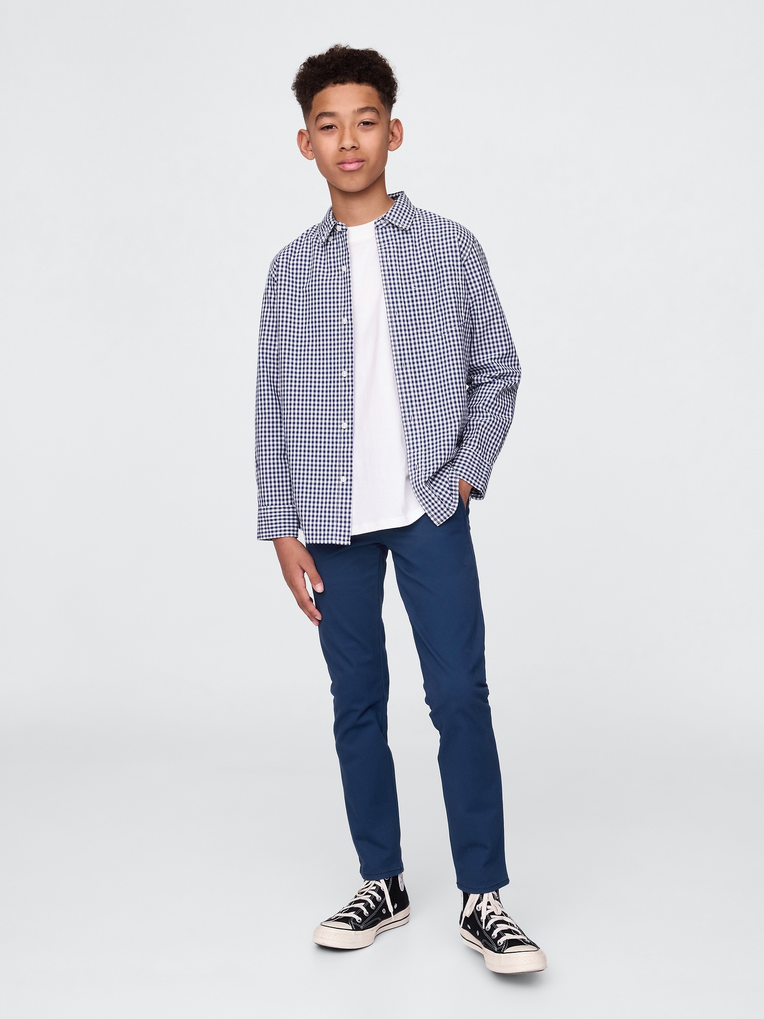 Детские брюки Gap Kids Uniform Skinny Khakis