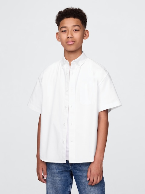 Kids Uniform Relaxed Oxford Shirt