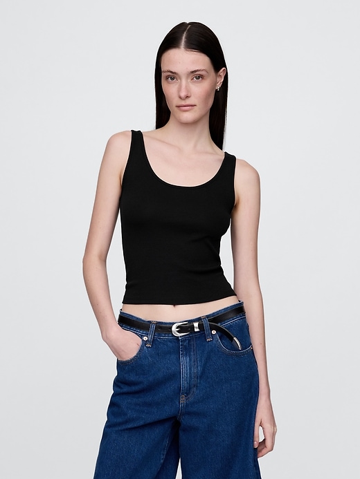 Image number 1 showing, Modern Cropped Tank Top