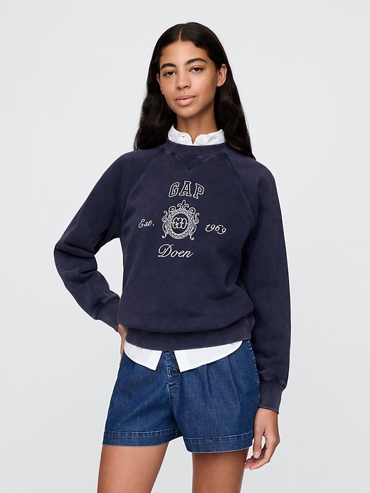 Image number 1 showing, Gap × DÔEN VintageSoft Logo Sweatshirt