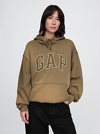 VintageSoft Oversized Logo Hoodie