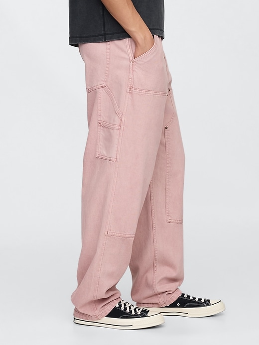 Image number 4 showing, UltraSoft Double-Knee Carpenter Baggy Jeans