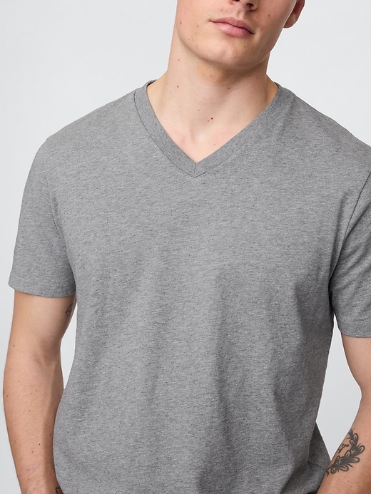 Image number 4 showing, Cotton Jersey V-Neck T-Shirt