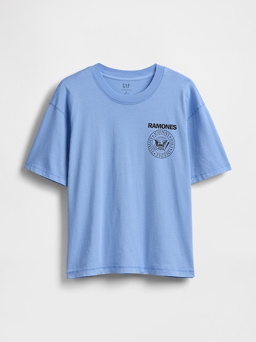 Image number 7 showing, Heavyweight Cropped Ramones Graphic T-Shirt