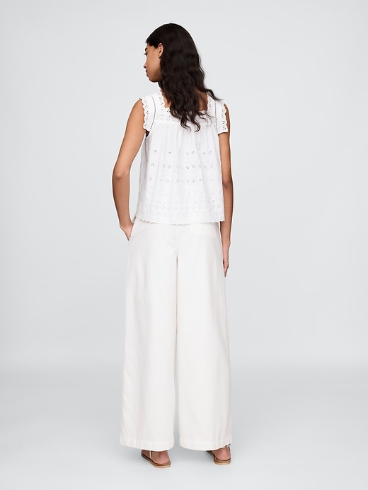Image number 4 showing, Gap × DÔEN High Rise Pleated Trousers