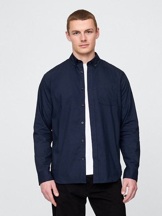 Image number 1 showing, All-Day Poplin Shirt in Classic Fit