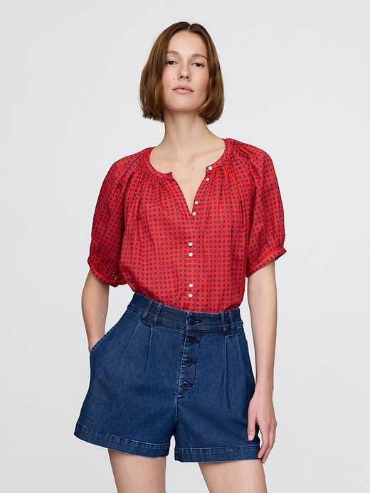 Image number 1 showing, Gap × DÔEN Gingham Top