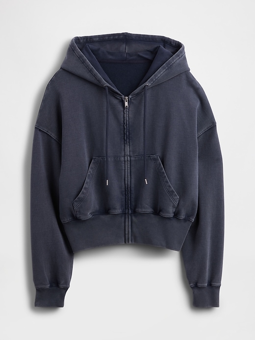 Image number 4 showing, Heavyweight French Terry Oversized Zip Wedge Hoodie
