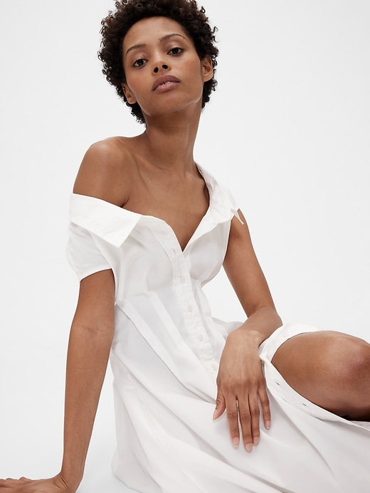 Image number 5 showing, GapStudio Poplin Maxi Shirtdress