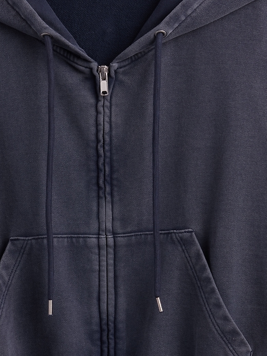 Image number 5 showing, Heavyweight French Terry Oversized Zip Wedge Hoodie