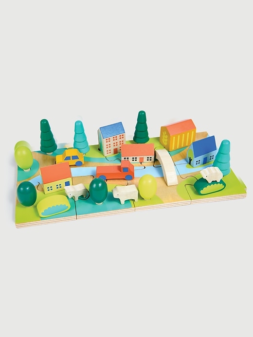 Image number 1 showing, Tiny Town Jigsaw Puzzle Toy
