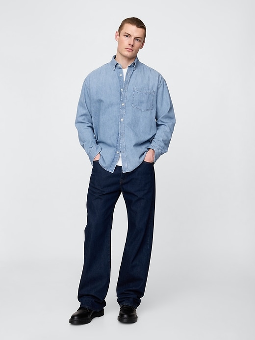 Image number 2 showing, Denim Big Shirt