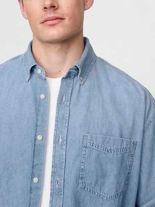 Image number 4 showing, Denim Big Shirt