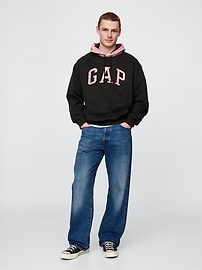 VintageSoft Plaid Arch Logo Hoodie