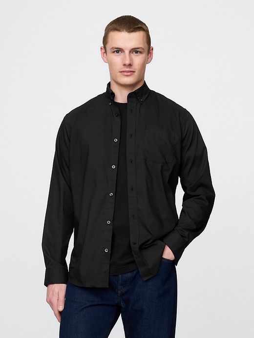 Image number 1 showing, All-Day Poplin Shirt in Classic Fit