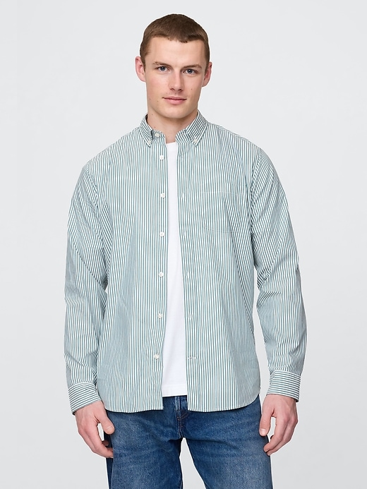 Image number 1 showing, All-Day Poplin Shirt in Classic Fit