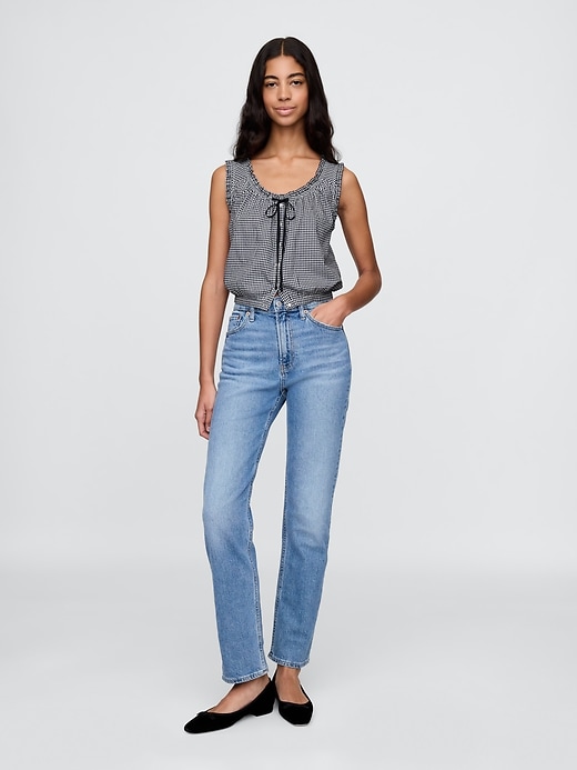 Image number 2 showing, Gap × DÔEN Gingham Cropped Tank Top