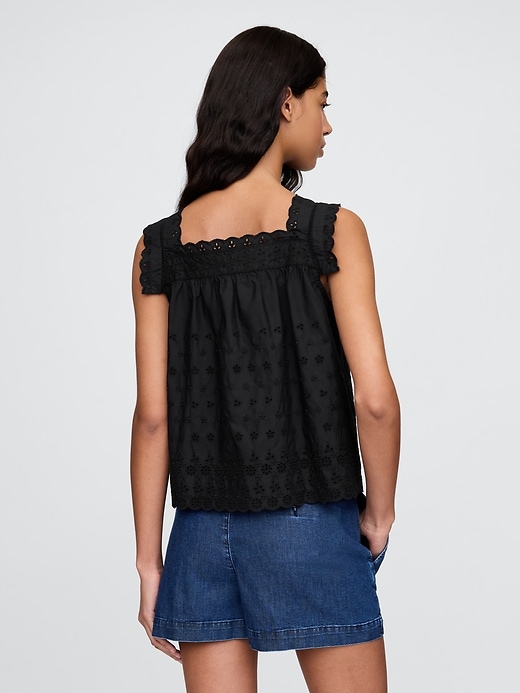 Image number 3 showing, Gap × DÔEN Eyelet Top