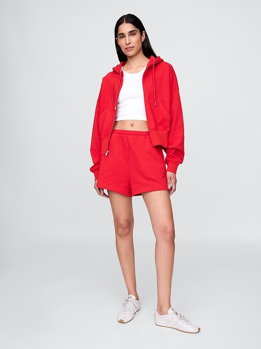Image number 2 showing, Heavyweight French Terry Oversized Zip Wedge Hoodie