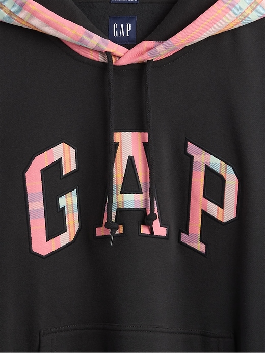 Image number 4 showing, VintageSoft Plaid Arch Logo Hoodie