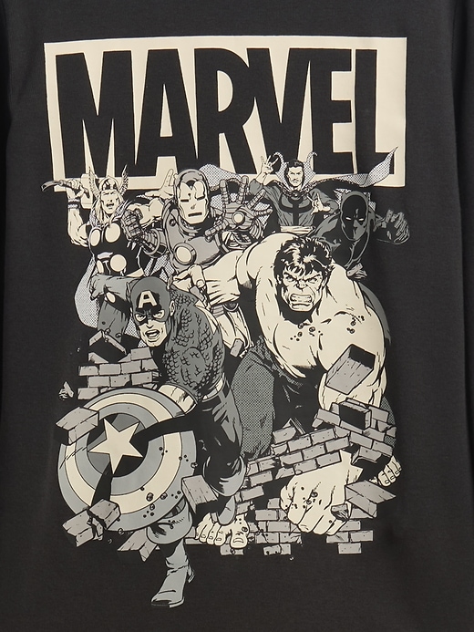 Image number 3 showing, Kids Marvel Organic Brushed Cotton PJ Set