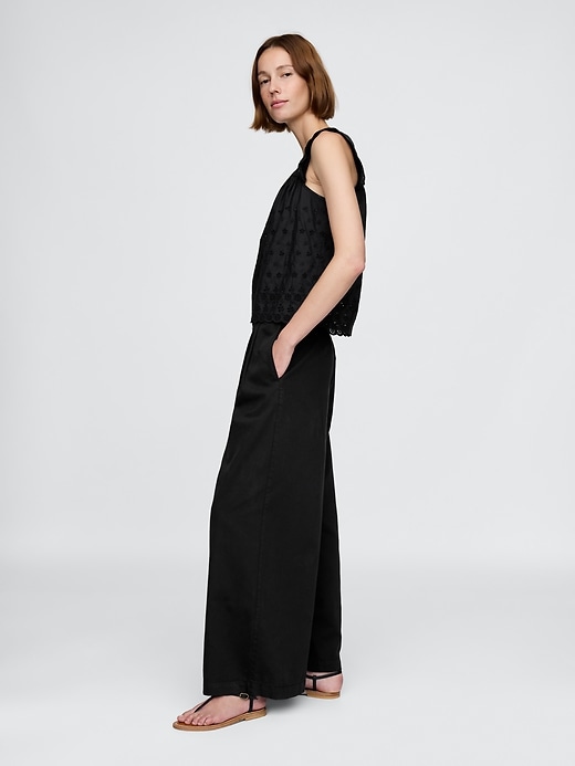 Image number 3 showing, Gap × DÔEN High Rise Pleated Trousers