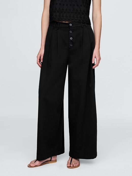 Image number 2 showing, Gap × DÔEN High Rise Pleated Trousers
