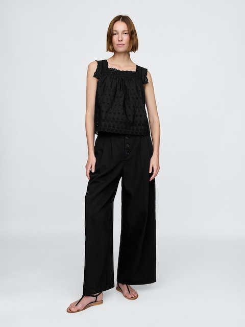 Gap × DÔEN High Rise Pleated Trousers